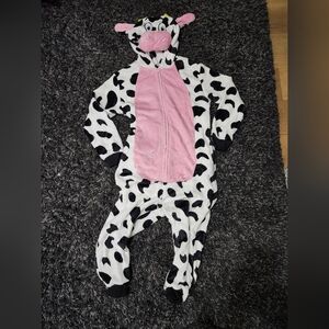 Cow Print One Piece Pajama
